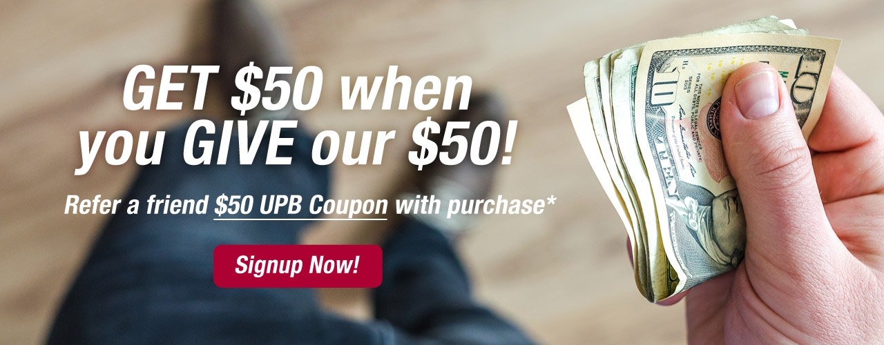 Get $50 FREE when you give OUR $50!