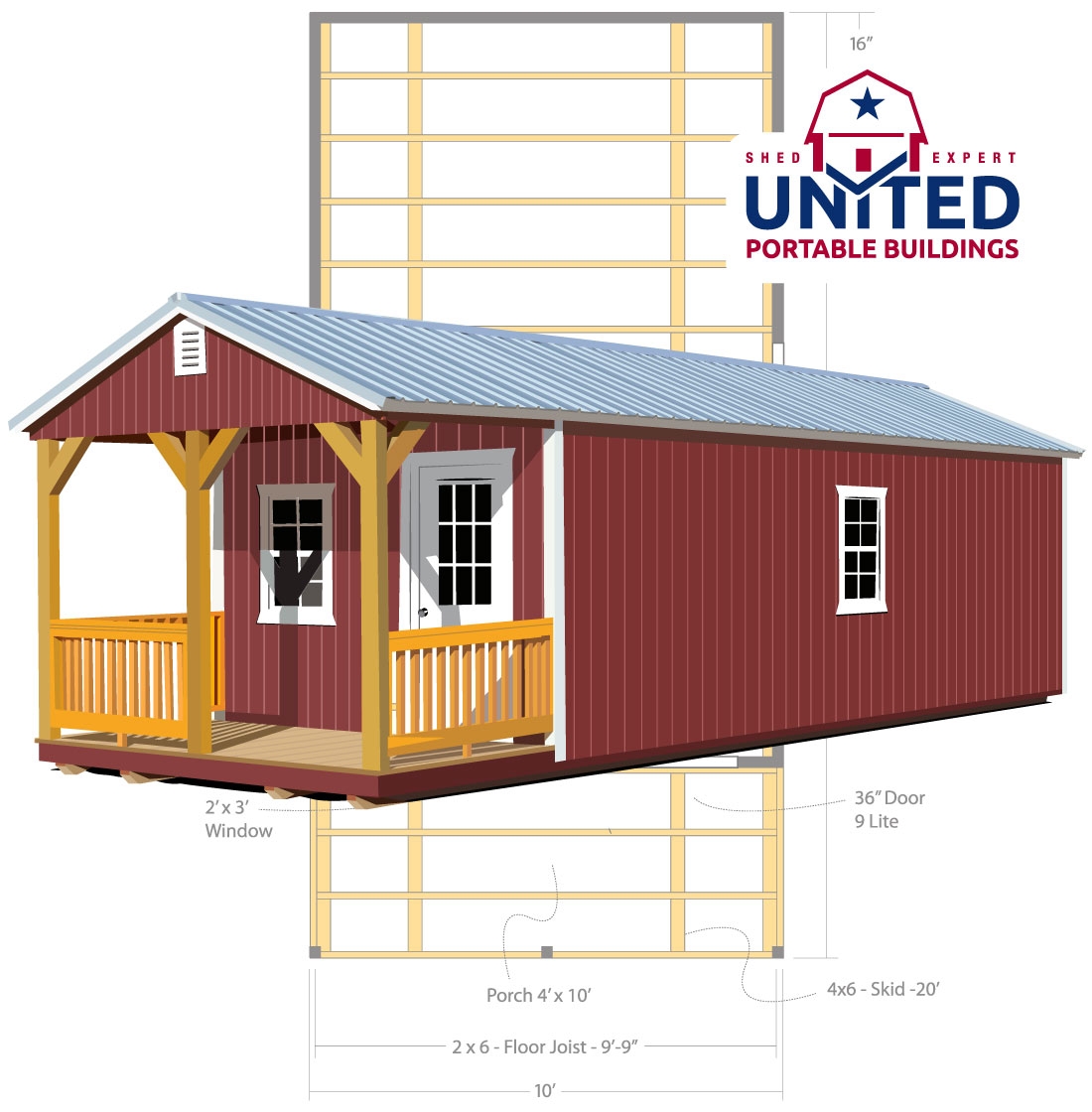 Cabin United Portable Buildings