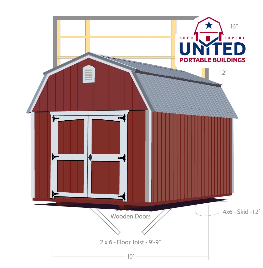 Lofted Barn United Portable Buildings
