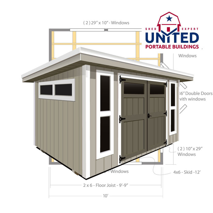 Austin Flat | United Portable Buildings Product Image