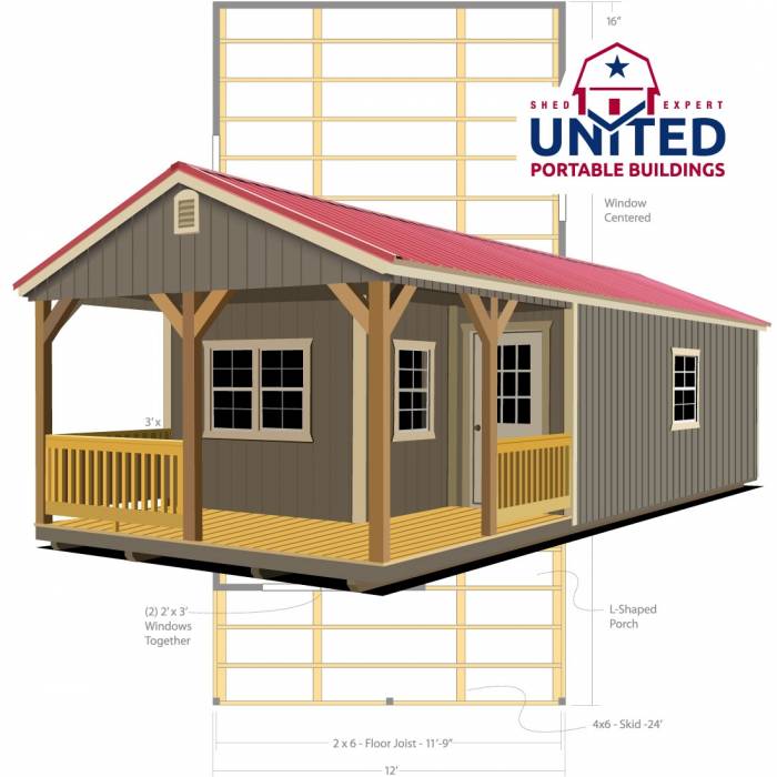 Deluxe Cabin | United Portable Buildings Product Image
