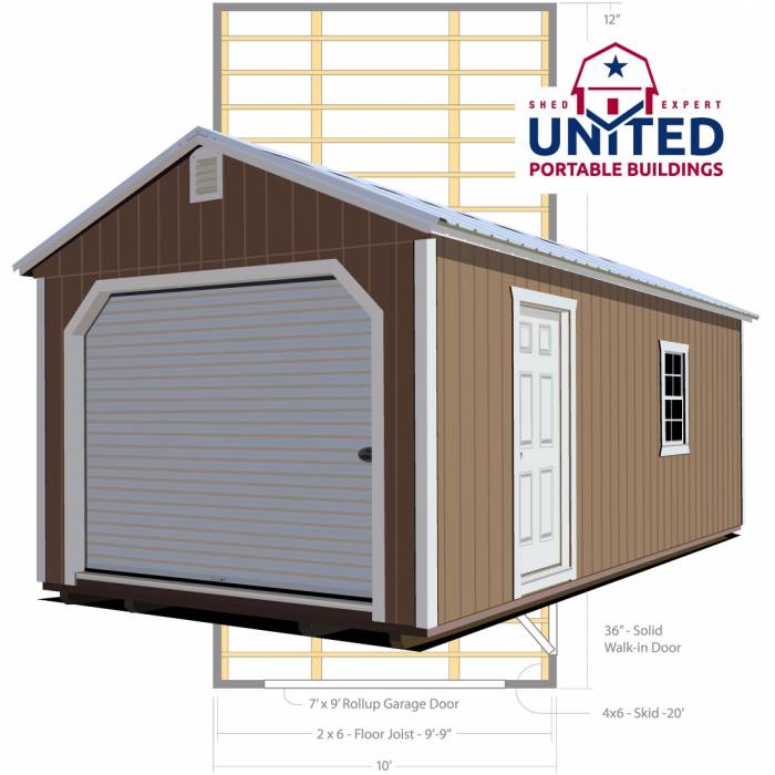 Garage | United Portable Buildings Product Image