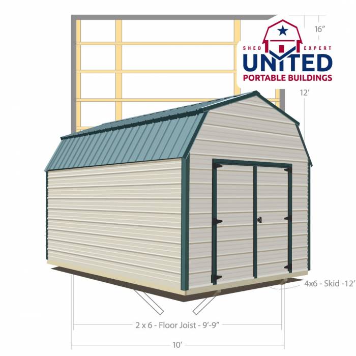 Metal Lofted Barn | RAD Portable Buildings Product Image