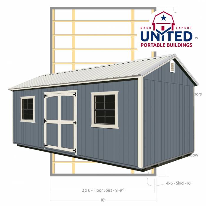 Side Utility | RAD Portable Buildings Product Image
